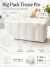 Бумажные салфетки Big Pack Tissue Pro, белые, 1-слойные, 24×24 см