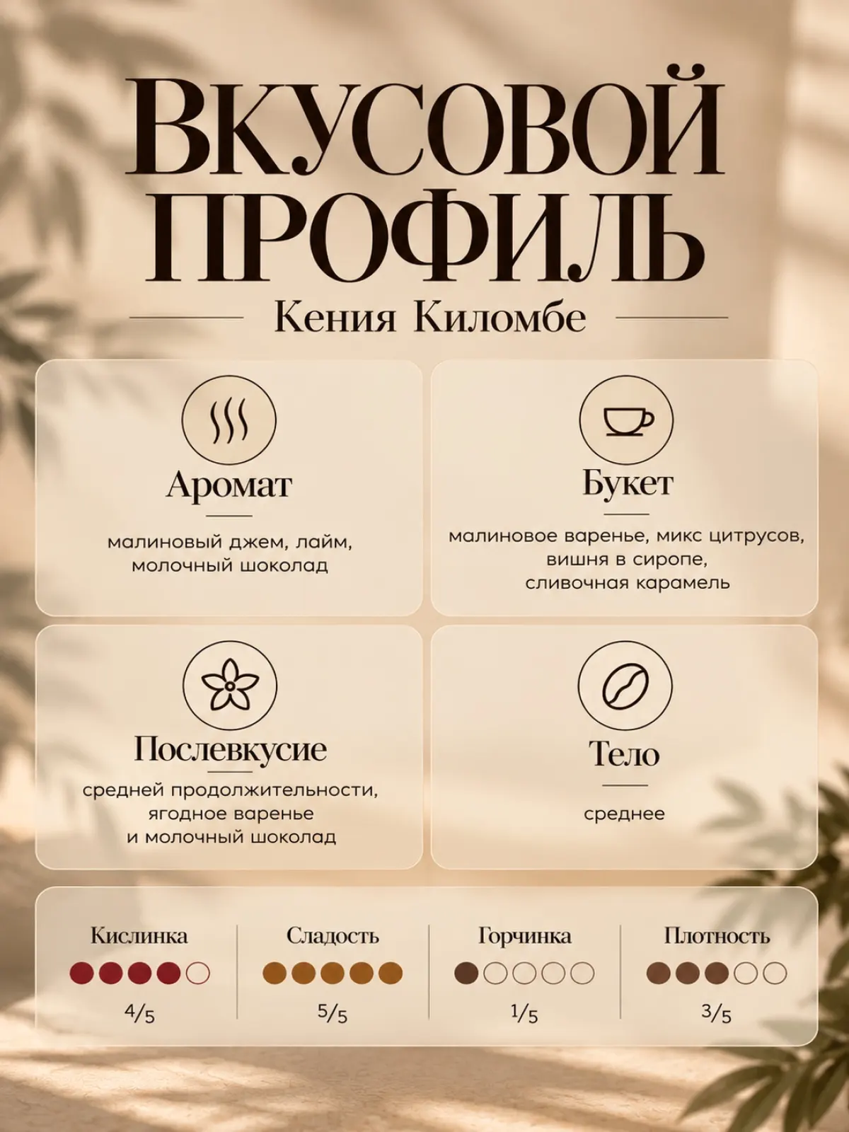 Кофе в зернах Сварщица Екатерина (The Welder Catherine) | Кения Киломбе — фото 2